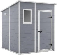 Casetta da Giardino Manor 6x6 Pent, Grigia, 183,5 X 185 X 200 h