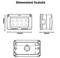 Gewiss scatola parete grigia ip55 stagna 4 posto gw27044