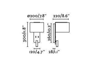 FOLD, Applique con Lettore LED per Interni, Faro Barcelona