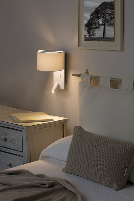 FOLD, Applique con Lettore LED per Interni, Faro Barcelona