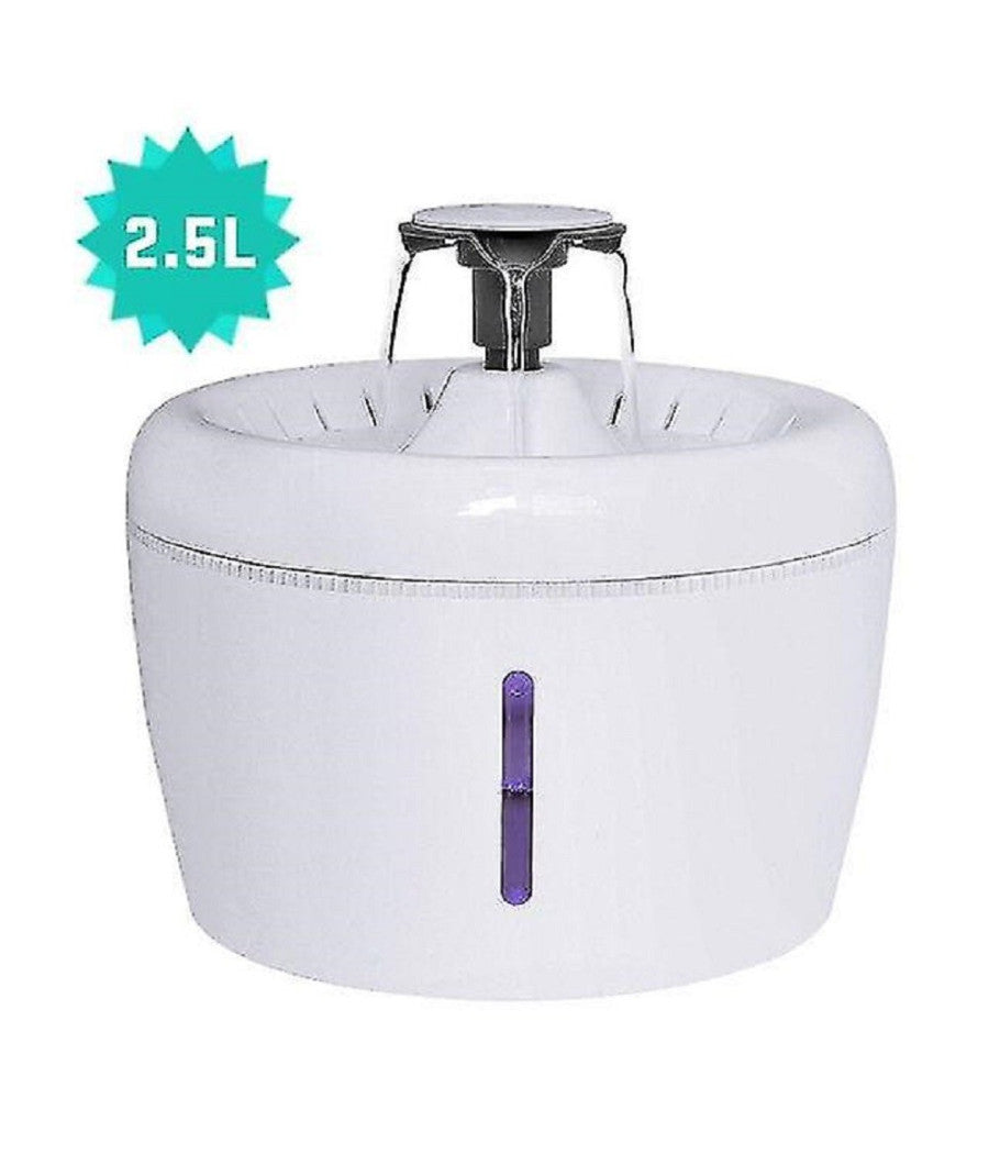 Fontana Automatica Distributore Acqua Per Gatto Animali Domestici Grande Ciotola         