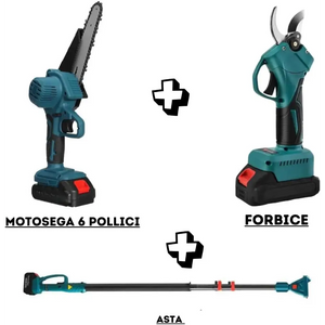 Forbice da Potatura a Batteria, Motosega a Batteria 6 Pollici incluso
