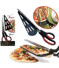 Forbice Taglia Pizza Con Paletta Removibile Multifunzione Con Lama In Acciaio         