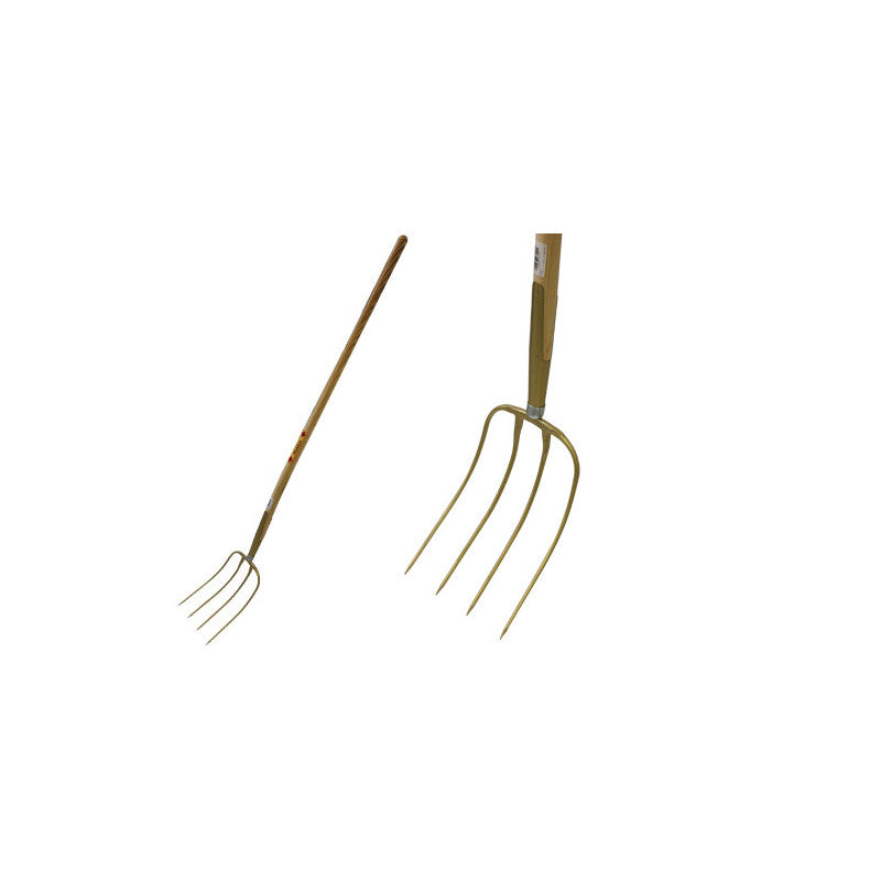 Forca a 4 denti con manico – Acciaio forgiato e manico in faggio