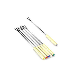 Forchettine Fonduta Legno Chiaro pz.6 Eva