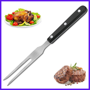 Forchettone in acciaio attrezzi per barbecue griglia carne utensili da cucina grigliata montagna campeggio