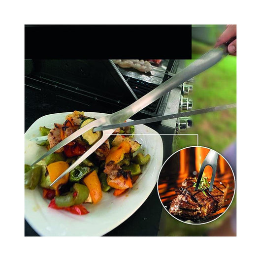 Forchettoni per barbecue Sandri, inox manico pp, 40 cm