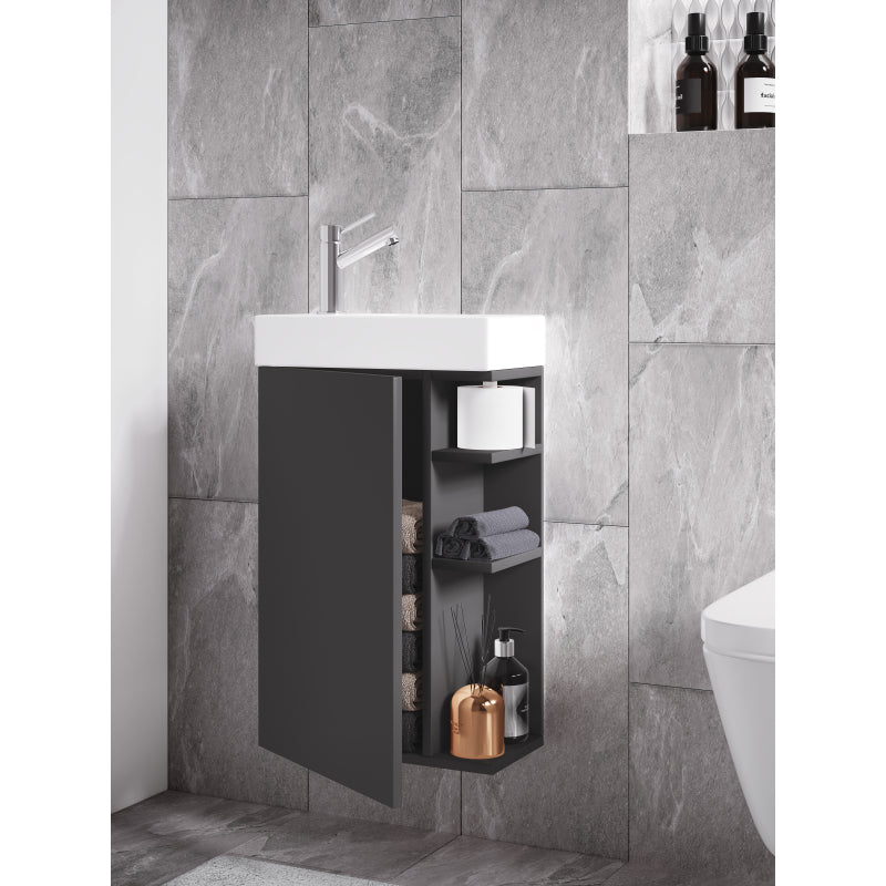 Forma di Ezooza Mobile Sospeso con lavabo in ceramica di alta qualità, Antracite ,