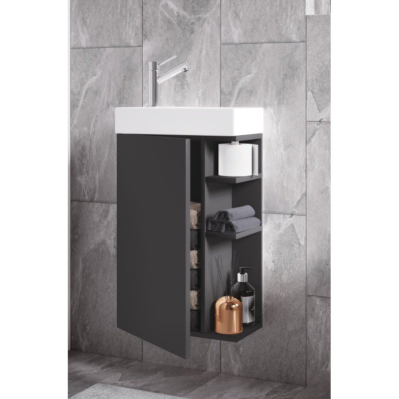 Forma di Ezooza Mobile Sospeso con lavabo in ceramica di alta qualità, Antracite ,
