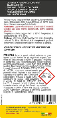 Formula Inox Ml.500 Lucidante Per La Pulizia Dell'acciaio