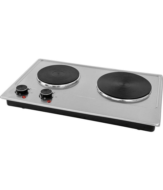 Fornello Elettrico Con Doppia Piastra Termostato 2500 Watt Per Campeggio 873801         