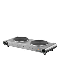 Fornello Elettrico Doppia Piastra - Ghisa, Temperatura Regolabile, 2500W