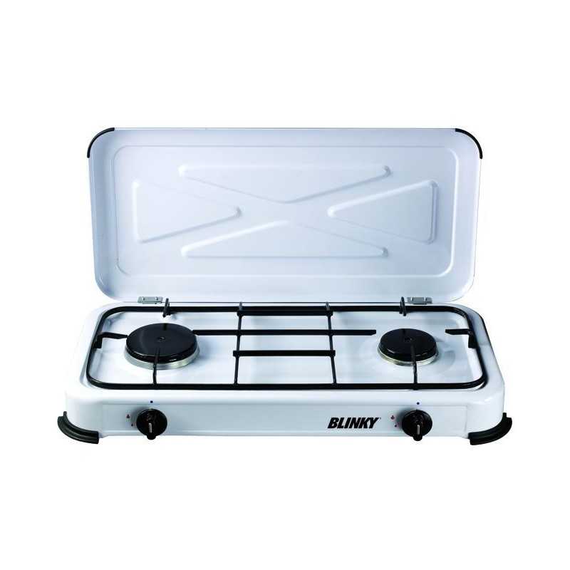 Fornello Gas Gpl Blinky con Coperchio Fuochi 2