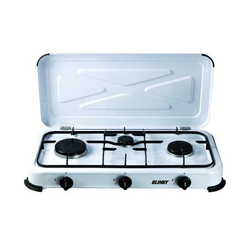 Fornello Gas Gpl Blinky con Coperchio Fuochi 3