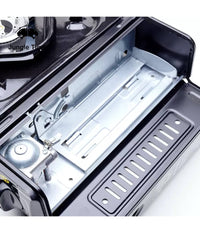 Fornello Portatile Da Campeggio A Gas Cucina Viaggio Camping Con Valigetta         