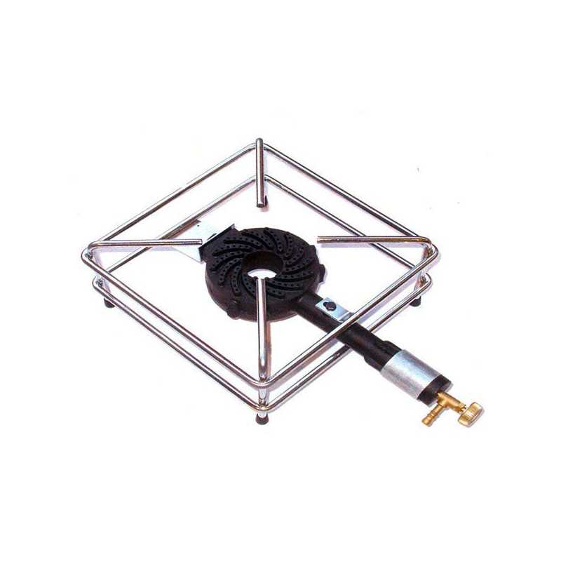 Fornellone Gas Gpl 4 Piedi Cromato 30X30