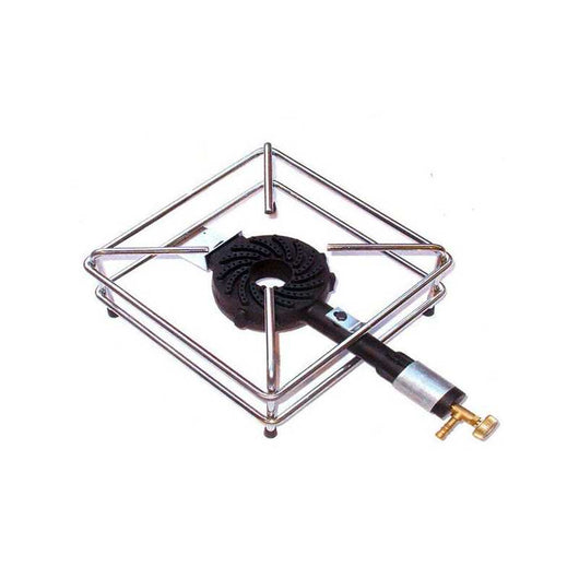 Fornellone Gas Gpl 4 Piedi Cromato 30X30