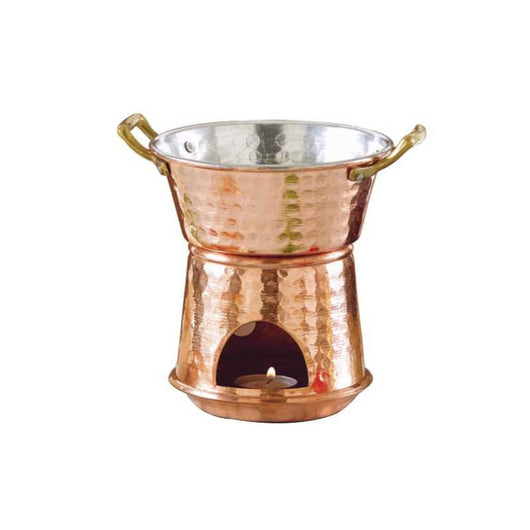 Fornellono Bagna Cauda Rame cm 14 h 17 L 0,8