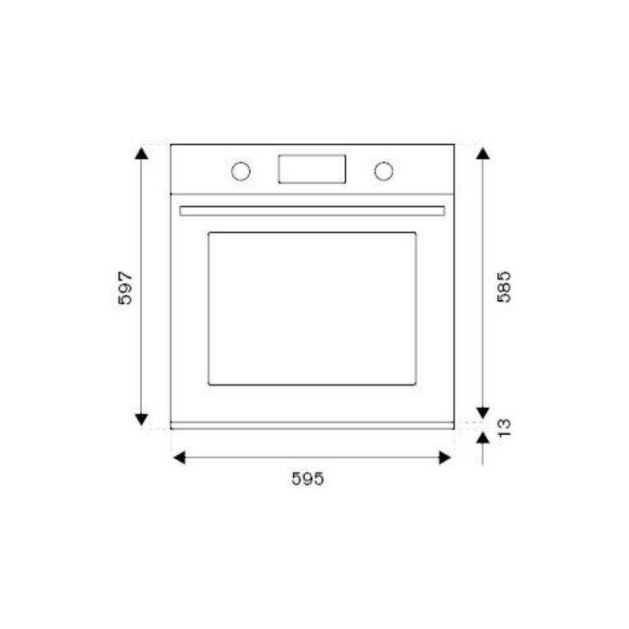 Forno elettrico Bertazzoni 76 litri nero opaco classe A