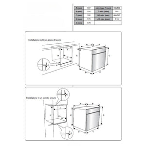 Forno elettrico multifunzione Zeus2 Samet nero classe A