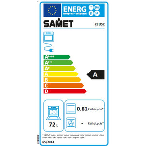 Forno elettrico multifunzione Zeus2 Samet nero classe A