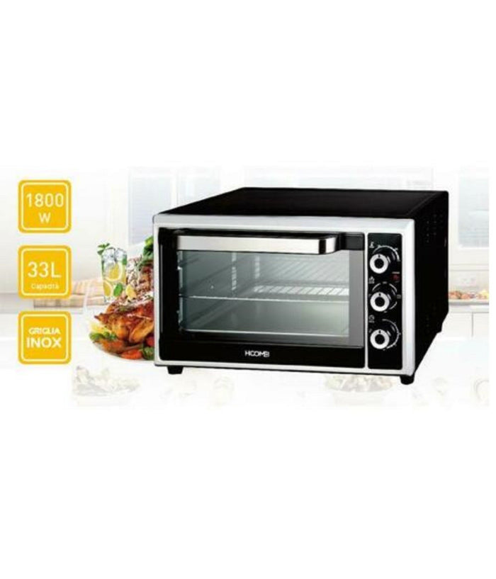 Forno Fornetto Elettrico 33 Litri 1800 Watt Con Luce Interna Timer E Termostato         