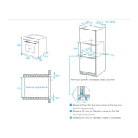 Forno multifunzione pirolitico Master Kitchen MKO9312MPXS inox classe A