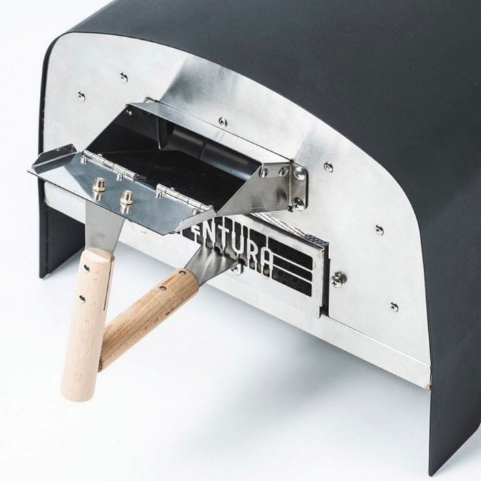 Forno per Pizza e pane Ventura "Ibrido" alimentato a Legna, gas o pellet. In acciaio inox. Temperatura massima 500C°