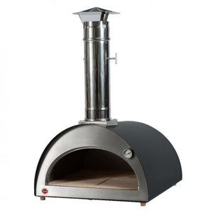Forno per Pizza e pane Ventura "Solo" alimentato a legna. In acciaio inox. Temperatura massima 500C°