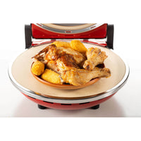 Forno Pizza - 4 Minuti - Piastra in Pietra Refrattaria - 1200W - Nero