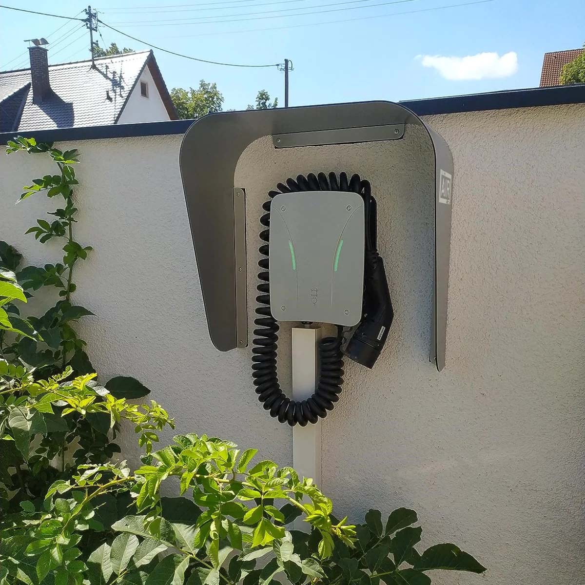 Copertura per Wallbox domestiche protezione contro le intemperie per stazione di ricarica auto elettrica inverter solare silver S
