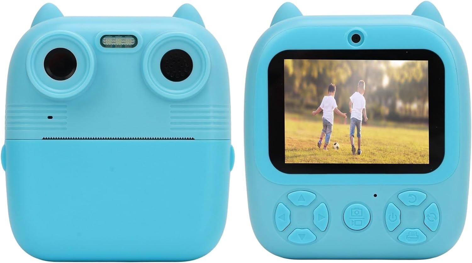 Fotocamera Digitale per Bambini, 1080P hd Dual Len Selfie Video Timer Giochi Fill Light IPS da 2,8 Pollici - ZENCOCCO
