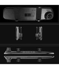 Fotocamera Per Auto Specchio Touch Full Hd 5" Guida Con Doppio Obiettivo Qy-4500         