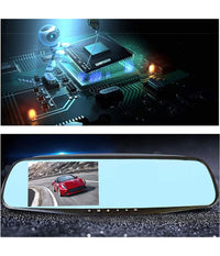 Fotocamera Per Auto Specchio Touch Full Hd 5" Guida Con Doppio Obiettivo Qy-4500         