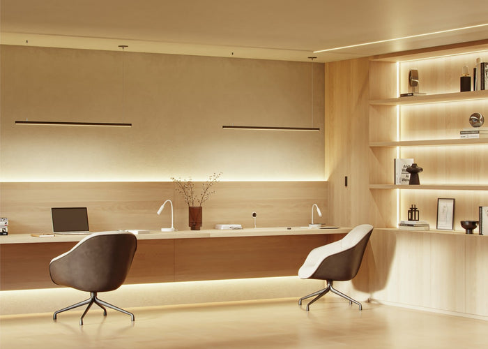 Beneito Faure Lampada da Tavolo Led Stem - 5W, Luce calda, Per scrivania, lettura e comodino, Ricarica Wireless, Testa Orientabile - Colore Bianco​