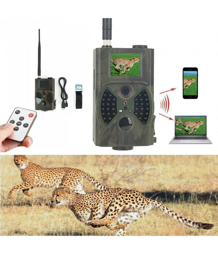 Fototrappola Telecamera Da Caccia Gps 2g Fotocamera 5mp Infrarossi Hc-300m         