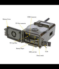 Fototrappola Telecamera Da Caccia Gps 2g Fotocamera 5mp Infrarossi Hc-300m         