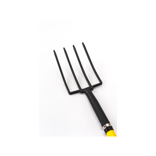Forca da giardino - Suan - 4 rebbi - Manico in fibra di vetro - Impugnatura comoda