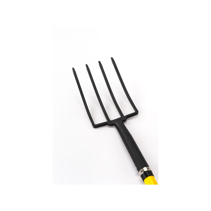Forca da giardino - Suan - 4 rebbi - Manico in fibra di vetro - Impugnatura comoda