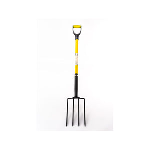 Forca da giardino - Suan - 4 rebbi - Manico in fibra di vetro - Impugnatura comoda