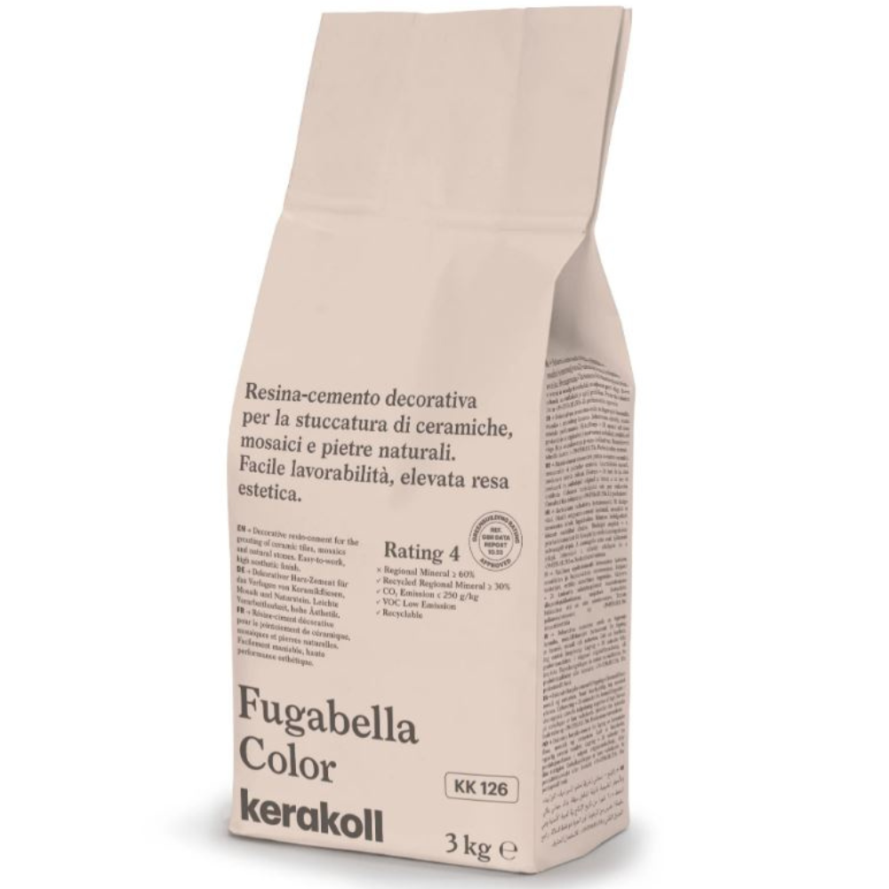 Stucco ibrido piastrelle fugabella impermeabile resistente confezione 3 kg *** colore- kk 126, confezione 1