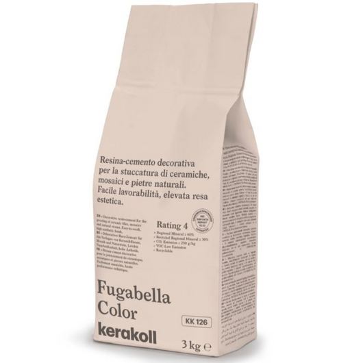 Stucco ibrido piastrelle fugabella impermeabile resistente confezione 3 kg *** colore- kk 126, confezione 1
