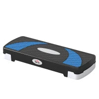 Stepper Fitness per Aerobica Regolabile su 3 Altezze da 10-15-20 cm, Blu e Nero