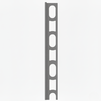 Profilo in alluminio verniciato a l per finitura parete proangle *** colore- antracite - 114, confezione 1