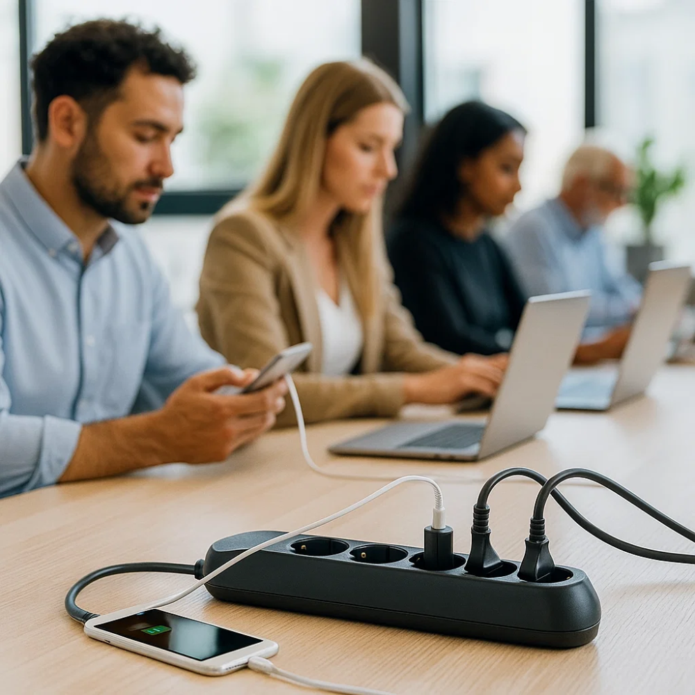 Multipresa bticino poker 3685g 5 prese universali 2p+t cavo 1,5m grigia