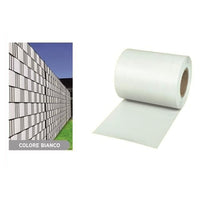 Trade Shop - Frangivista Rotolo Bianco Pvc Per Balconi Ringhiere Recinzioni Protezione 19cmx35mt 54561 -        