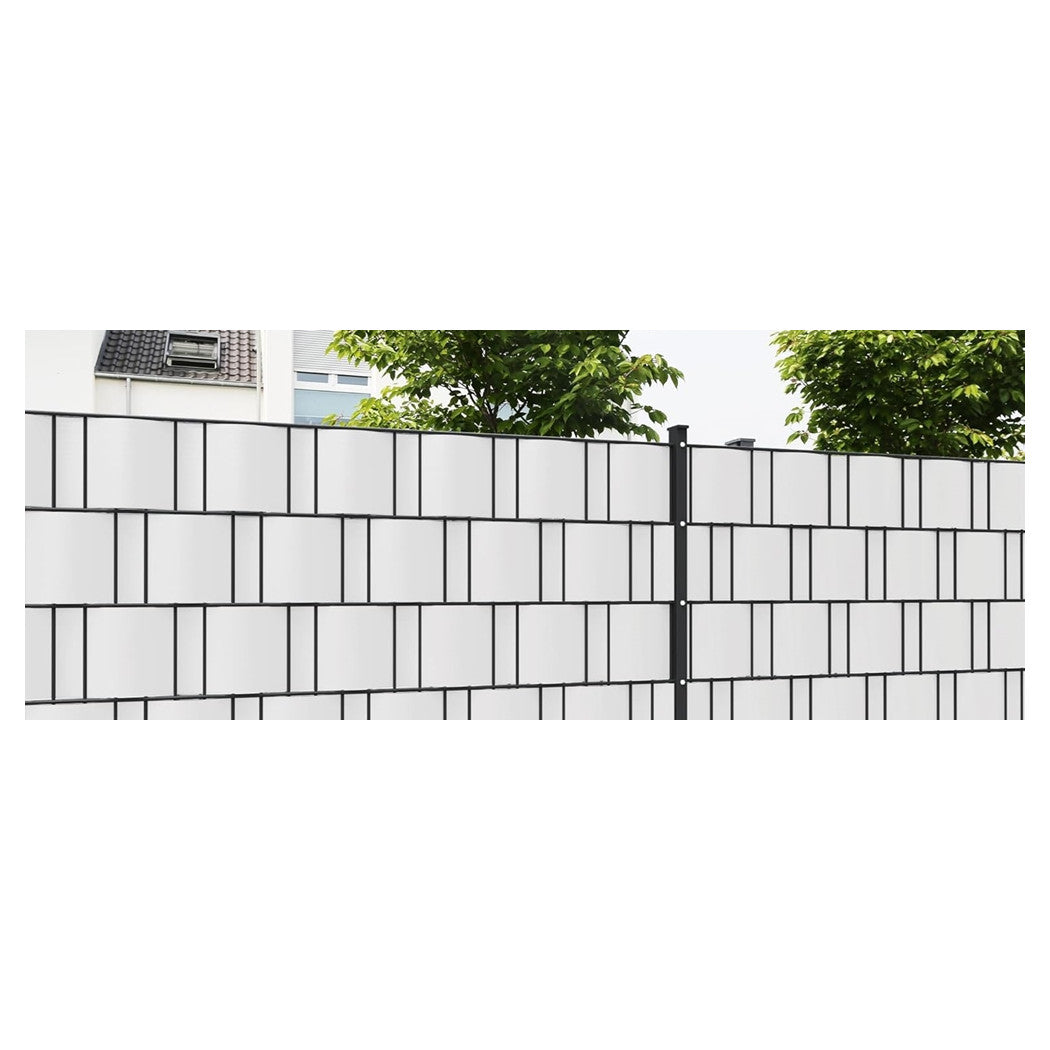 Trade Shop - Frangivista Rotolo Bianco Pvc Per Balconi Ringhiere Recinzioni Protezione 19cmx35mt 54561 -        