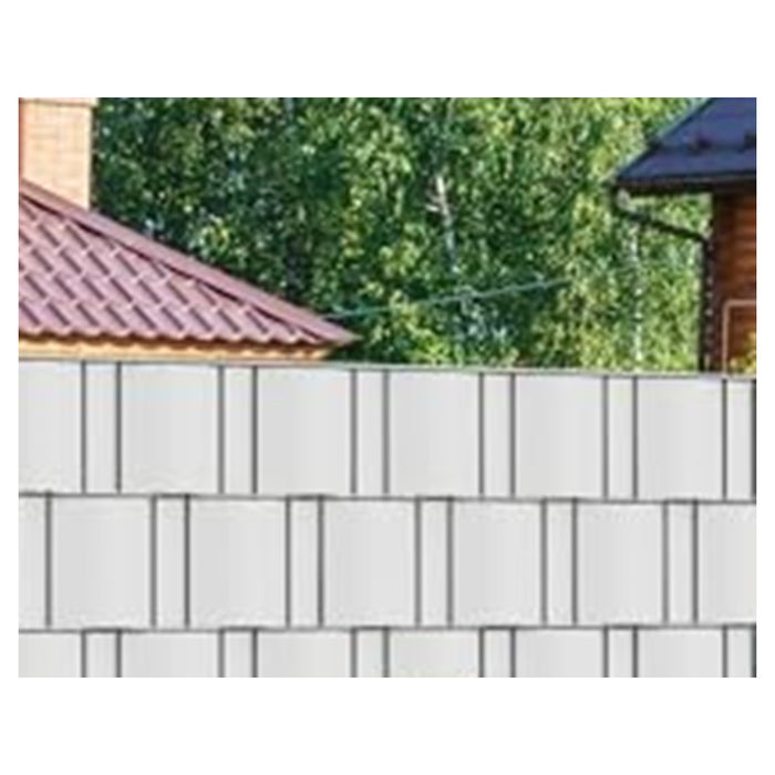 Trade Shop - Frangivista Rotolo Bianco Pvc Per Balconi Ringhiere Recinzioni Protezione 19cmx35mt 54561 -        