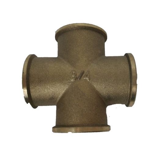 Raccorderia raccordo tes a croce 4 vie alta qualità *** misura 3/4"-f, confezione 1