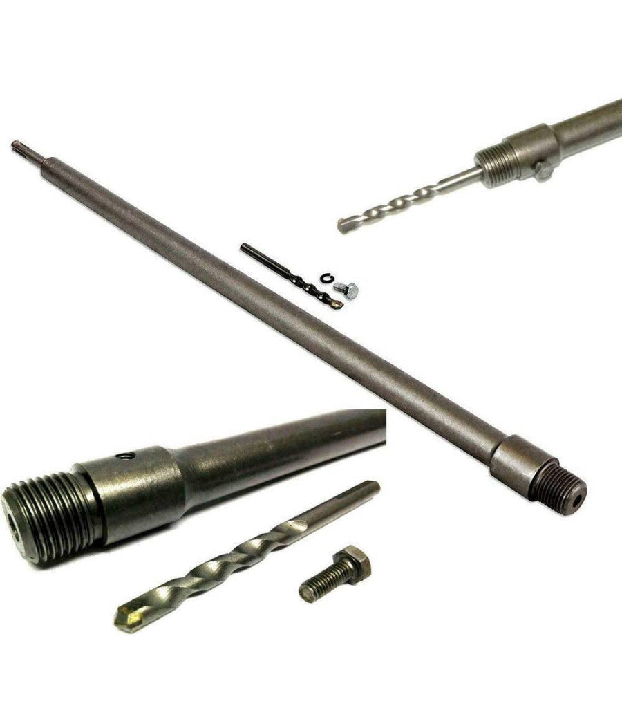 Fresa A Tazza 110 Mm Carotatrice Con Asta Sds Plus 60 Cm Calcestruzzo Cemento         